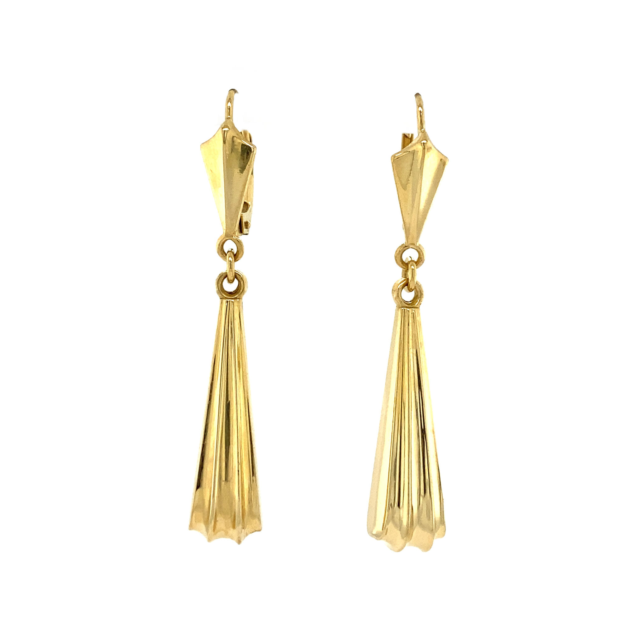 Vintage 18K Gold Drop Earrings